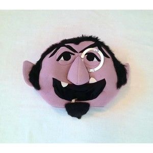 The Count Von Count Adult Sesame Street Costume Head Piece Mask Vampire